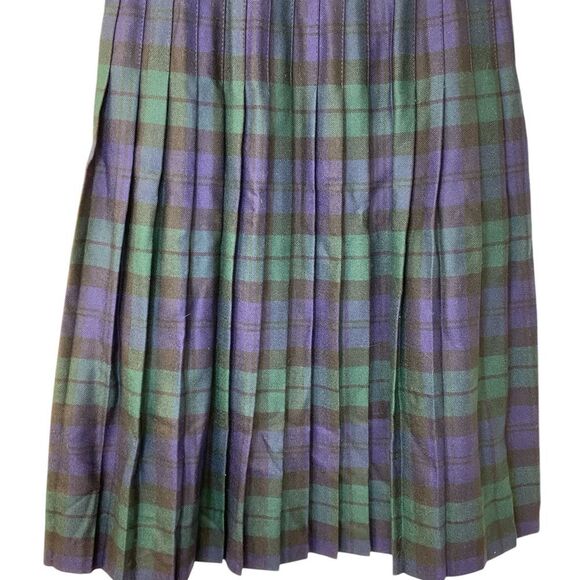 Vintage Murray Brothers Tartan Plaid Wool Kilt Wrap Scottish Skirt Size 12 - Picture 13 of 16